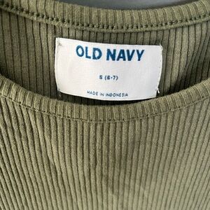 Old Navy Sage Green Ribbed Shirt